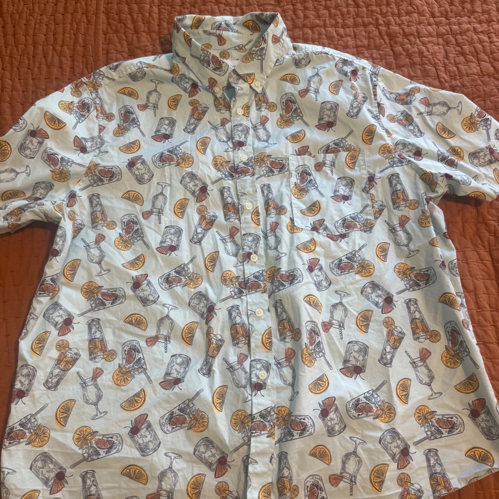 Goodfellow cocktail button down XXl